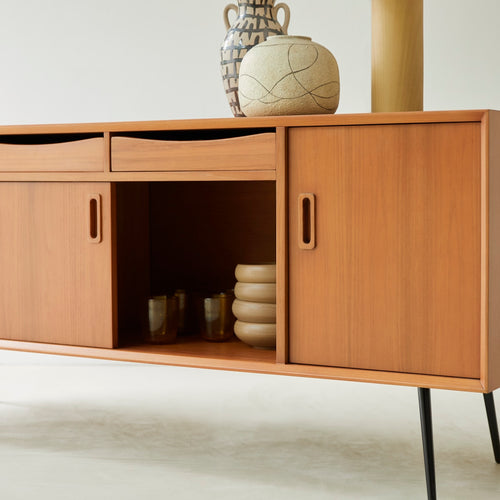 Tikamoon Teakhouten dressoir 170 cm - Naturel