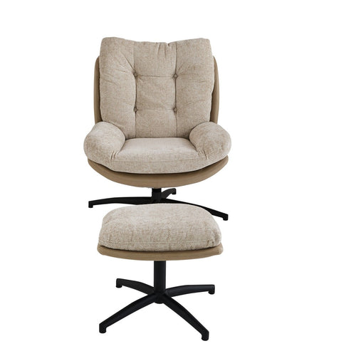 Calicosy - Draaifauteuil MANU - Beige 68x87x90 cm