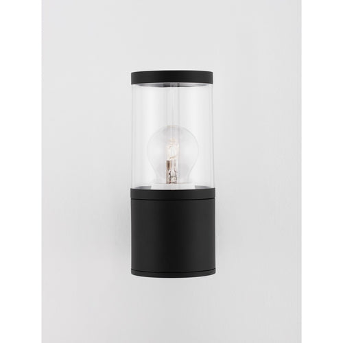 Merano Asbestos Sokkellamp Buiten Zwart Aluminium LED E27 IP54
