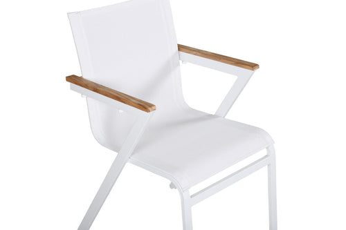 Rebellenclub  Tonga Tuinstoel - Set van 2 - Wit