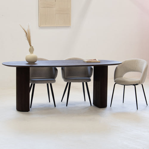 Giga Meubel Eettafel Feline - Deens Ovaal - Mangohout - 300cm - vtwonen shop