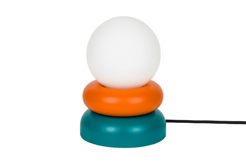 noo.ma OTEM Tafellamp - Orange Peel & Deep Turquoise - vtwonen shop