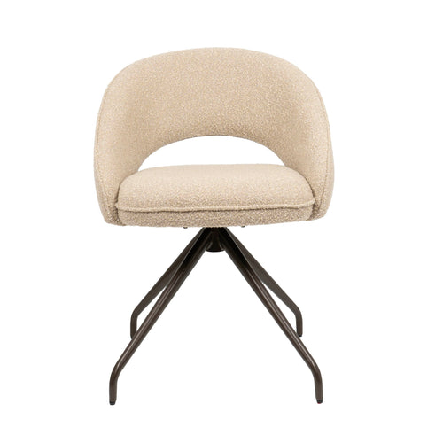 HelloChair eetkamerstoel HC07 Dinny - spinpoot anodic brown - cloud beige - vtwonen shop