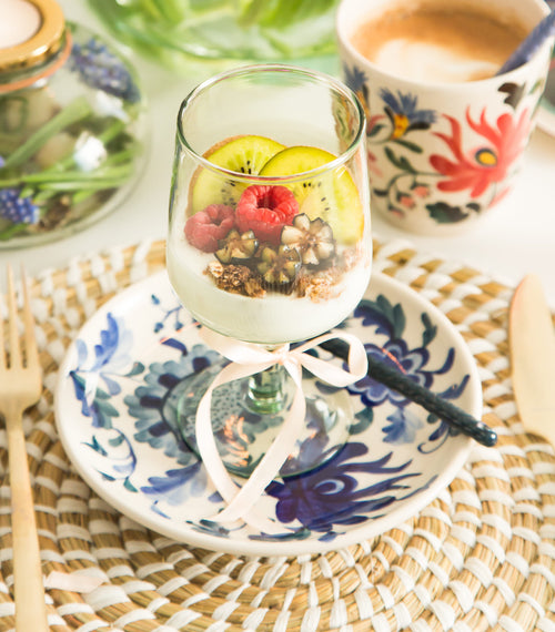 Return to Sender Schaaltje  ø 11 cm Bed of Flowers Blue Design 2 - vtwonen shop