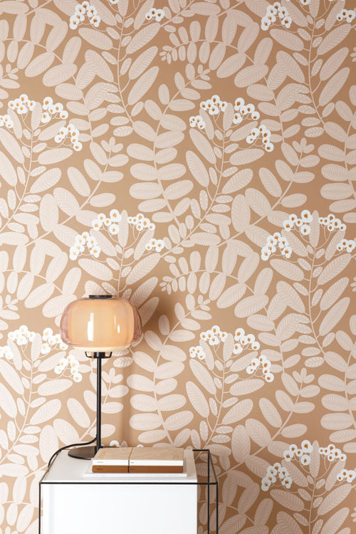 Masureel behang bloemen bruin - 53 cm x 10.05 m - 631059 - vtwonen shop