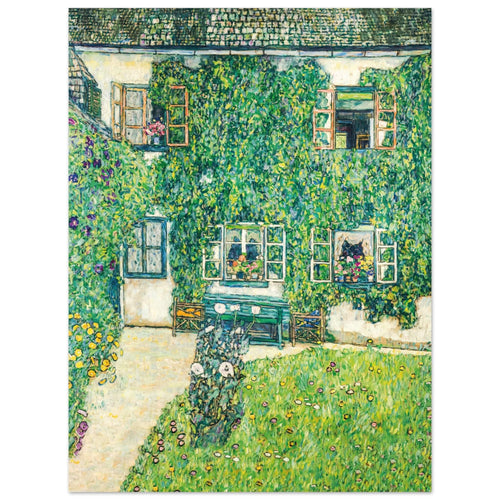 Artfulprints  Gustav Klimt - The house of Guardaboschi   poster 30x40 cm
