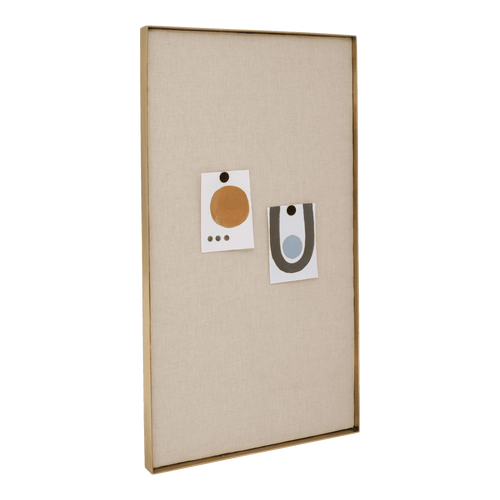 Urban Nature Culture prikbord Natural + gold - 45x3.5x80cm