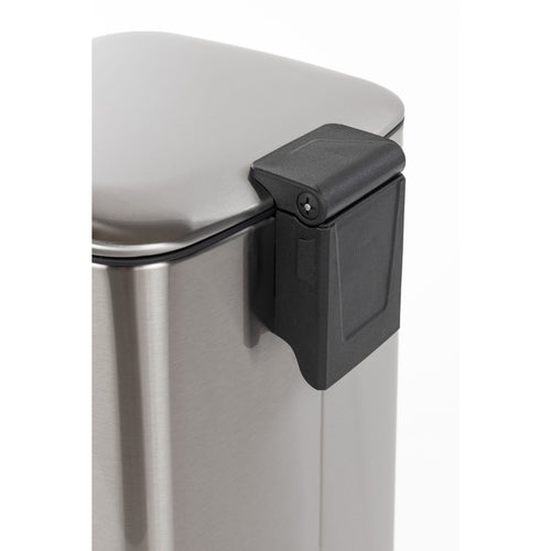Housecraft Living Mark Prullenbak met Pedaal 30 Liter – Soft Close Afvalbak RVS - Zilver
