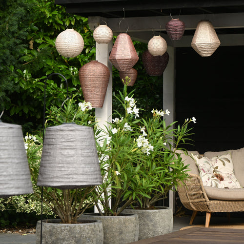 Lumiz solar lampion – marrakesh lampshade – 40 cm – taupe