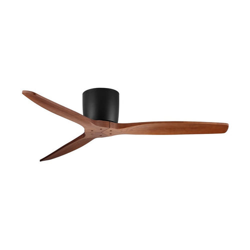 Nova Luce NINEMIA Plafondventilator Sandy Black, Donker Hout Sandy Black & Donkerhouten Bladen 6 Snelheden DC Motor 40W