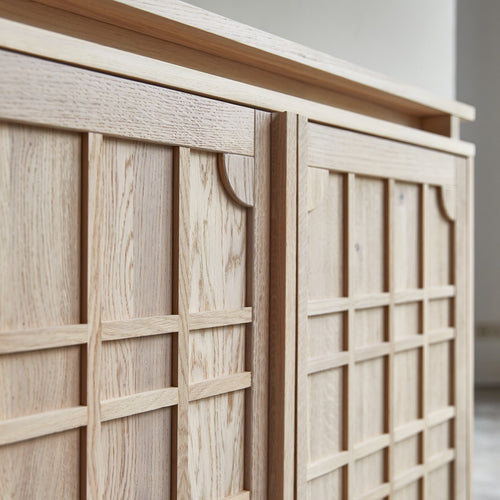 Tikamoon Massief eikenhouten buffet 220 cm - Naturel