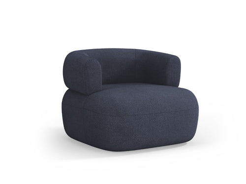 Micadoni Fauteuil Jenny boucle, donkerblauw - 88x90x73cm