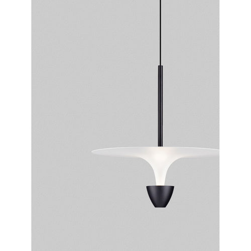 Nova Luce TOPIO Hanglamp van 34 cm, zandkleurig zwart, witte LED, 11W, 908lm, 3000K