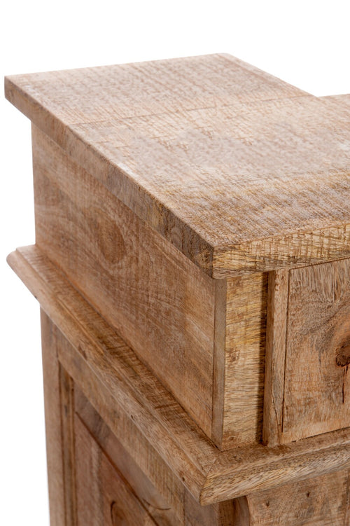 J-Line barkast 2 Lades Rechthoek - hout - naturel