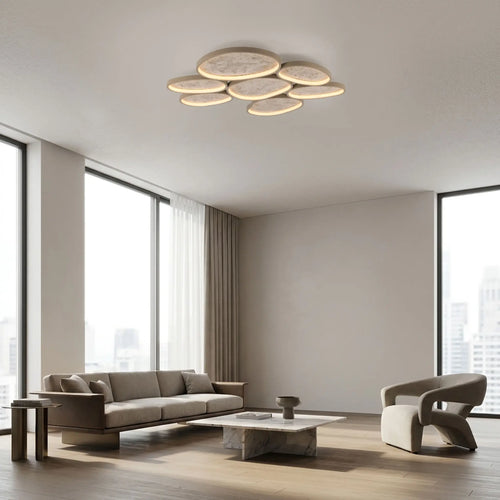 Just Light plafondlamp Moonbraker - 7 lichts - 89.7  x 6.5   cm - beige