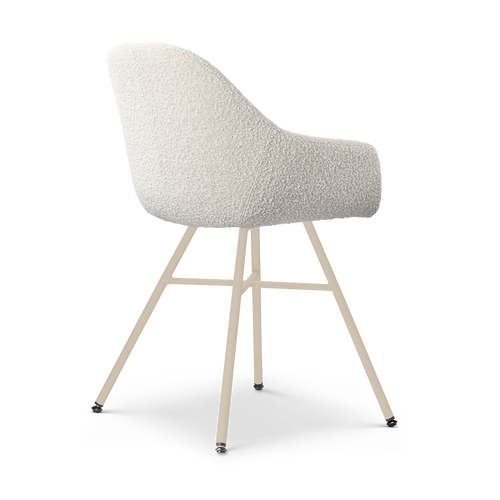 Nolon Noa-Mae eetkamerstoel bouclé beige - beige onderstel