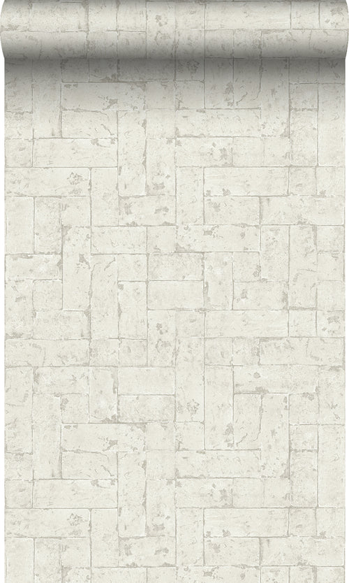 Origin Wallcoverings behang bakstenen lichtbeige - 53 cm x 10,05 m - 347568 - vtwonen shop