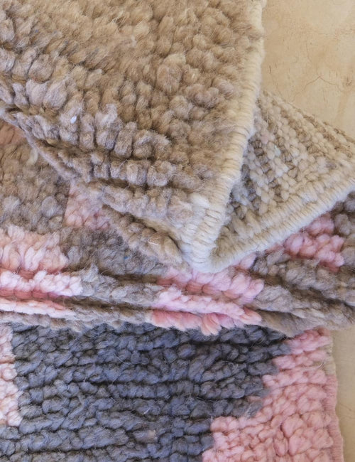 AFK Living vloerkleed Berber - handgemaakt - Wol - 112 x 163 cm