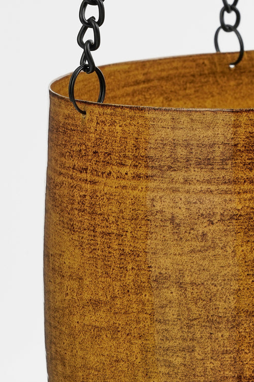 Mica Decorations Benson Hangpot - H16 x Ø19 cm - Metaal - Bruin - vtwonen shop