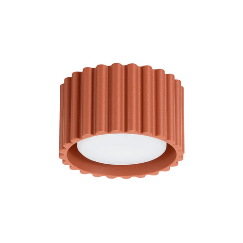 Sollux Lighting Plafondlamp AURA 1 rood ochra Gx53 - 10x10x10cm