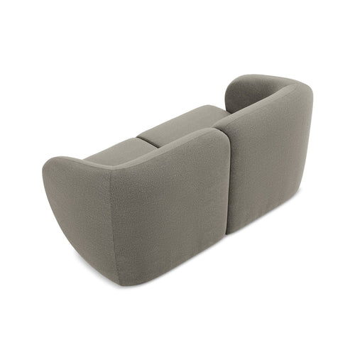 LaMiaSofa Tweezits modulaire bank Cervo - bouclé - grijs - 174x94x75