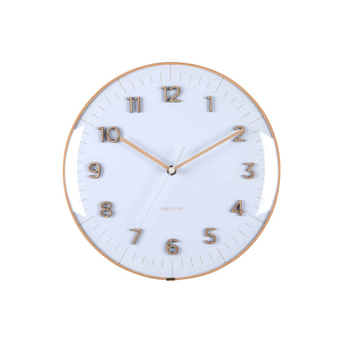 Karlsson wandklok Esencia Dome - wit - Ø30cm