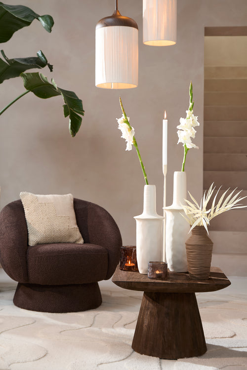 Light & Living vaas SENNES - Ø20x65.5cm - wit - vtwonen shop