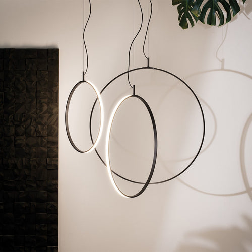 Ideal Lux CIRCUS Geïntegreerde LED-plafondlamp, 44 cm, zwart, 3000 K
