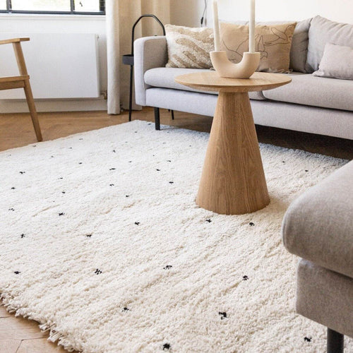 Interieur05 Kindervloerkleed  hoogpolig Cream/Zwart - Dots - 290 x 200 cm - vtwonen shop