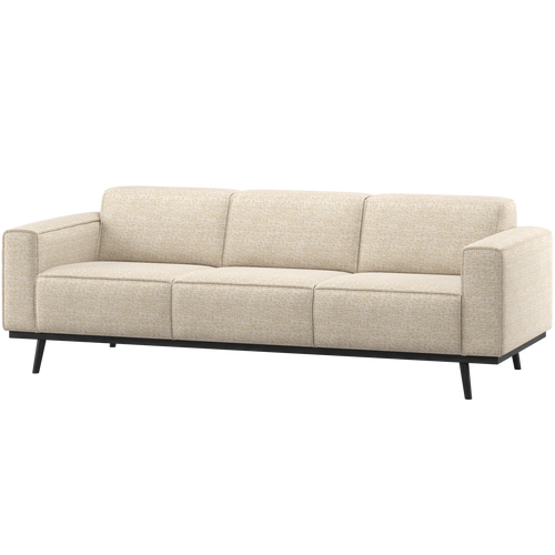 WOOOD 3-zits bank 230 cm Statement - Polyester - Beige Melange