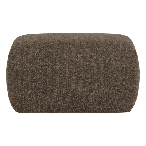 WOOOD poef Mojo Base - Bouclé - Bruin Melange - 45x84x64
