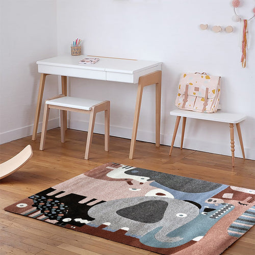 AFK Living vloerkleed Puzzle Animaux - voor kinderen - veelkleurig - 135 x 190 cm