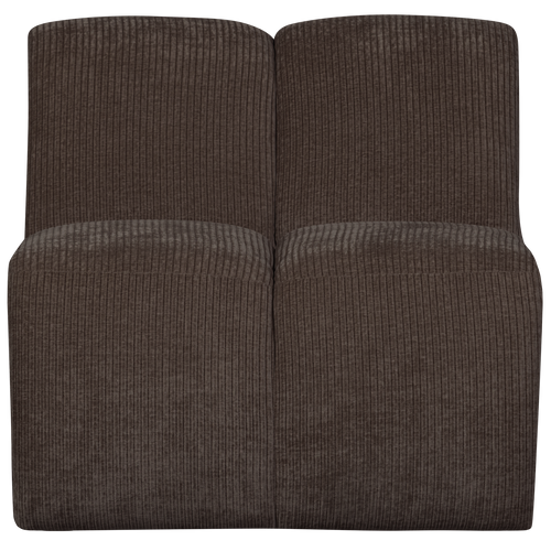 WOOOD 1-zits bank Mojo - Ribstof - Bruin - 74x80x97 - vtwonen shop