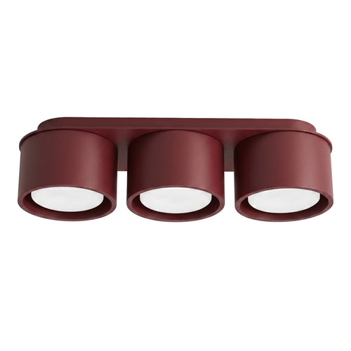 Sollux Lighting Plafondlamp MODO 3 bordeaux Gx53 - 32,4x10,4x8,2cm