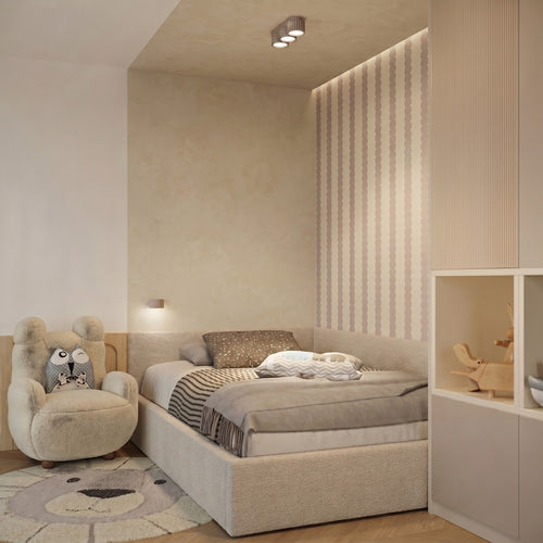 Sollux Lighting Wandlamp AURA taupe Gx53 - 10x12x6cm