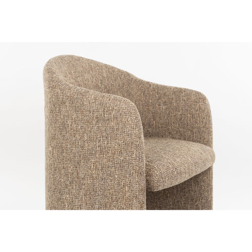 Zuiver Contour Eetkamerstoelen Armleuning Lichtbruin - Set van 2