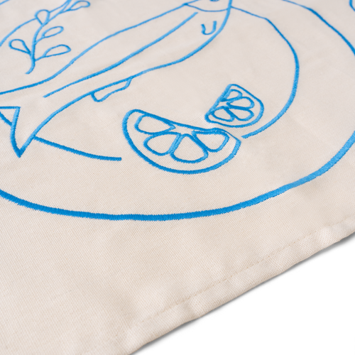 Kulu Club placemats - vis borden - linnenmix - set van 2 - vtwonen shop