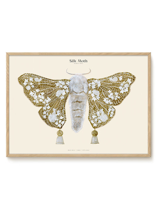 Matos - W. Morris inspired - Silk Moths No.10 - PSTR studio Kunst Poster - vtwonen shop