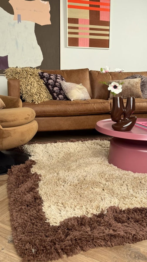 Interieur05 vloerkleed Pilo - hoogpolig - beige/bruin - 160 x 230 cm - vtwonen shop