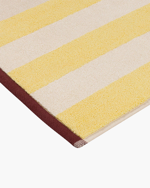 noo.ma Gobo katoenen badmat - Sunny Yellow, 38 x 40 cm
