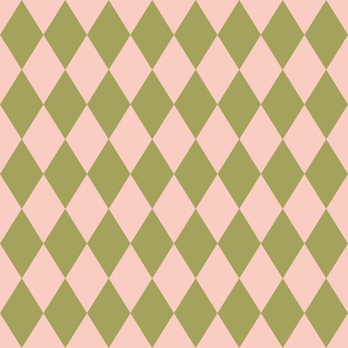 ESTAhome behang ruiten groen en roze - 50 x 900 cm - 131599 - vtwonen shop