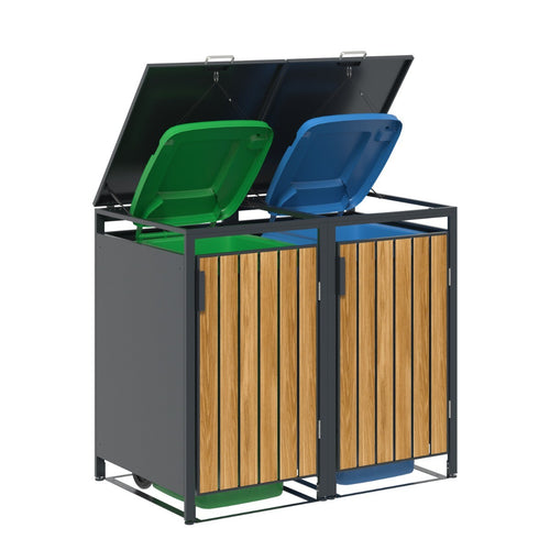 Garden Impressions containerbox BinPort dubbel - light teaklook