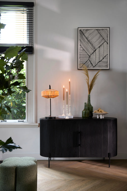 Light & Living kast DUMOSI - 140x40x78cm - zwart