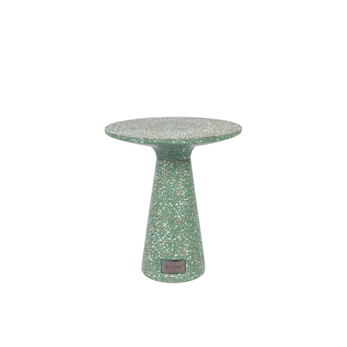 Zuiver Victoria Bijzettafel Rond 41 cm Terrazzo Groen - vtwonen shop