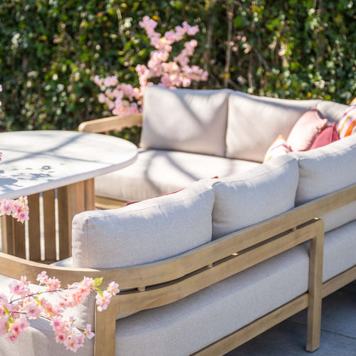 Garden Impressions Lounge dining set Sirocco 2-delig links - grey sand