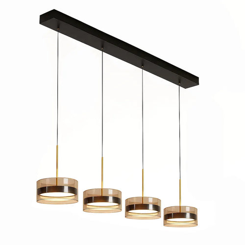 Highlight hanglamp Enzo - 4 lichts - 117  x 160   cm - zwart
