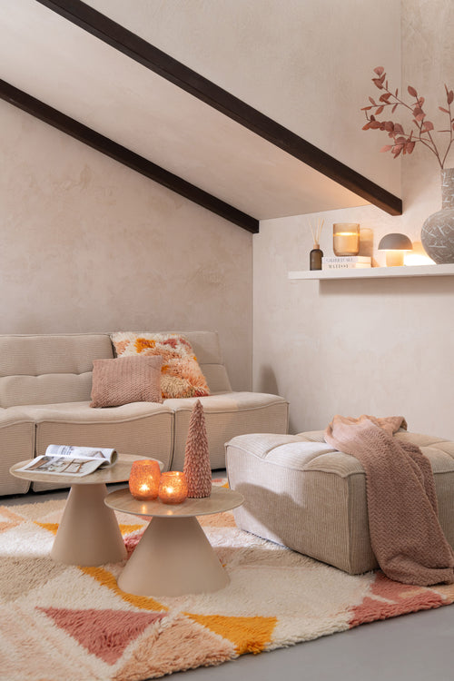 J-Line sofa grid - populierenhout/schuim - beige