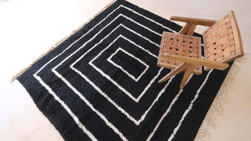 AFK Living vloerkleed Berber - handgemaakt - Wol - 80 x 240 cm