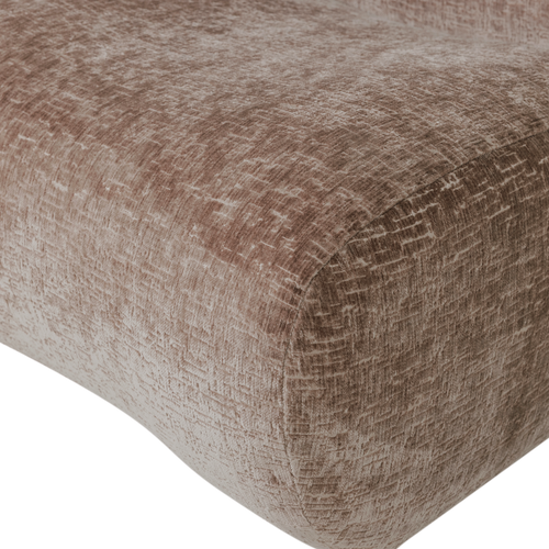 WOOOD fauteuil craquelé Nomu - Velvet - Lichtbruin - 74x76x92