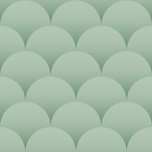 ESTAhome behang art deco motief vergrijsd groen - 50 x 900 cm - 139466